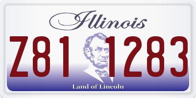IL license plate Z811283