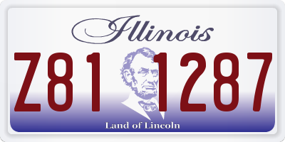 IL license plate Z811287