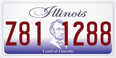 IL license plate Z811288