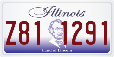 IL license plate Z811291
