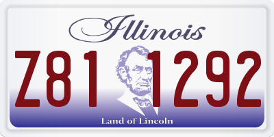 IL license plate Z811292