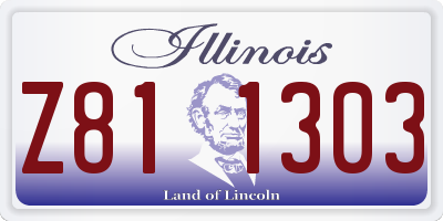 IL license plate Z811303