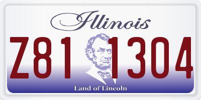 IL license plate Z811304