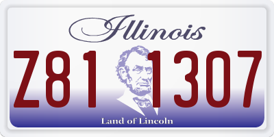 IL license plate Z811307