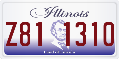 IL license plate Z811310