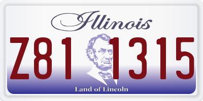 IL license plate Z811315
