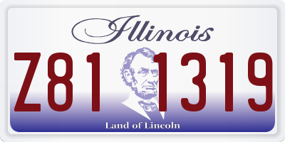 IL license plate Z811319