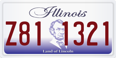 IL license plate Z811321