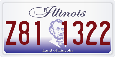 IL license plate Z811322