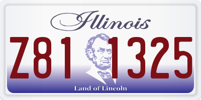 IL license plate Z811325