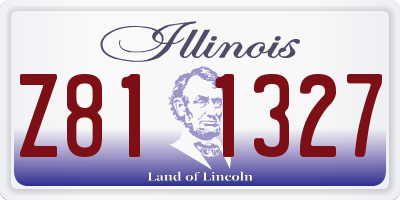 IL license plate Z811327