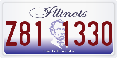IL license plate Z811330