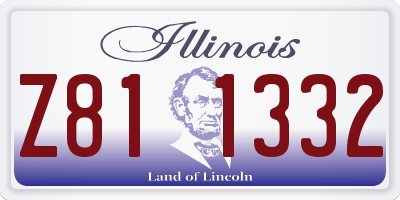 IL license plate Z811332