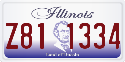 IL license plate Z811334