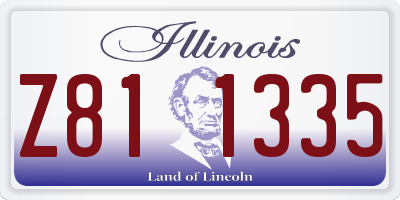 IL license plate Z811335