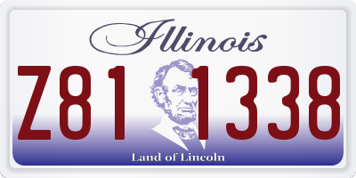 IL license plate Z811338