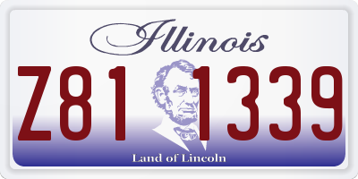 IL license plate Z811339