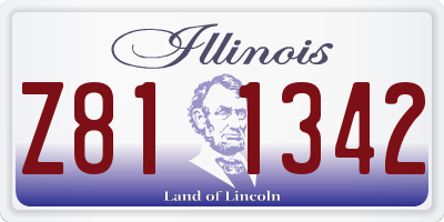 IL license plate Z811342