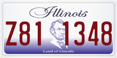 IL license plate Z811348