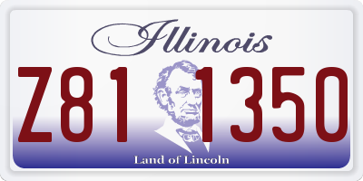 IL license plate Z811350