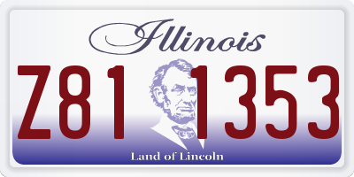 IL license plate Z811353