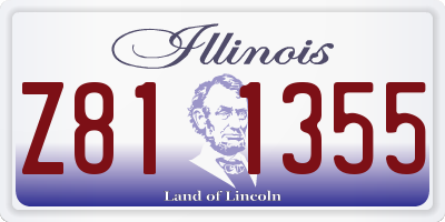 IL license plate Z811355