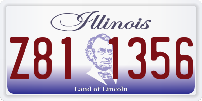 IL license plate Z811356
