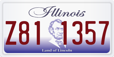 IL license plate Z811357