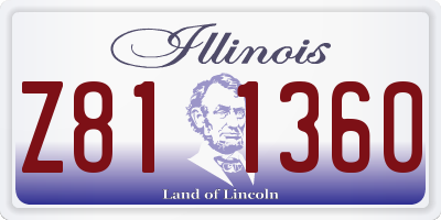 IL license plate Z811360