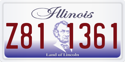 IL license plate Z811361