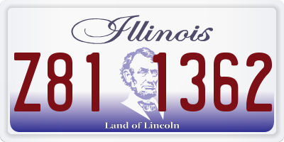 IL license plate Z811362