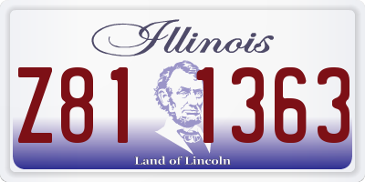 IL license plate Z811363