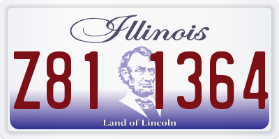 IL license plate Z811364