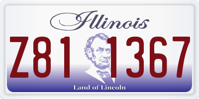 IL license plate Z811367