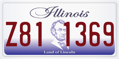 IL license plate Z811369