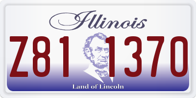 IL license plate Z811370