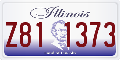 IL license plate Z811373