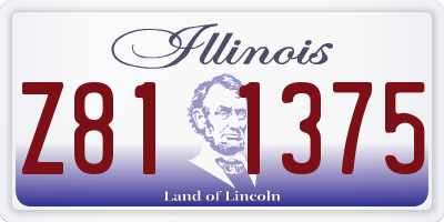 IL license plate Z811375