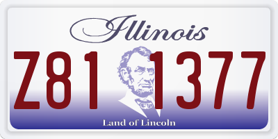 IL license plate Z811377
