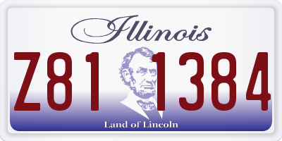 IL license plate Z811384