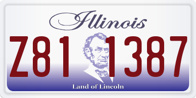 IL license plate Z811387