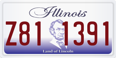 IL license plate Z811391