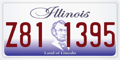 IL license plate Z811395