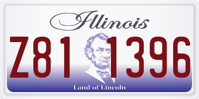 IL license plate Z811396