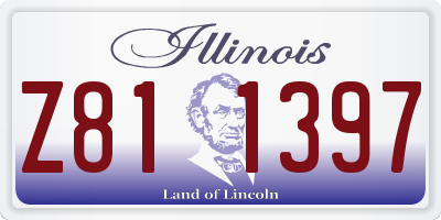 IL license plate Z811397