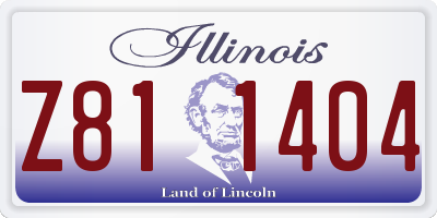 IL license plate Z811404