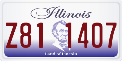 IL license plate Z811407