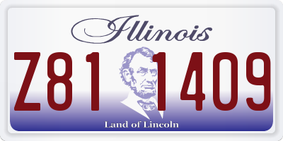 IL license plate Z811409