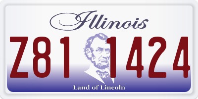 IL license plate Z811424