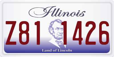 IL license plate Z811426